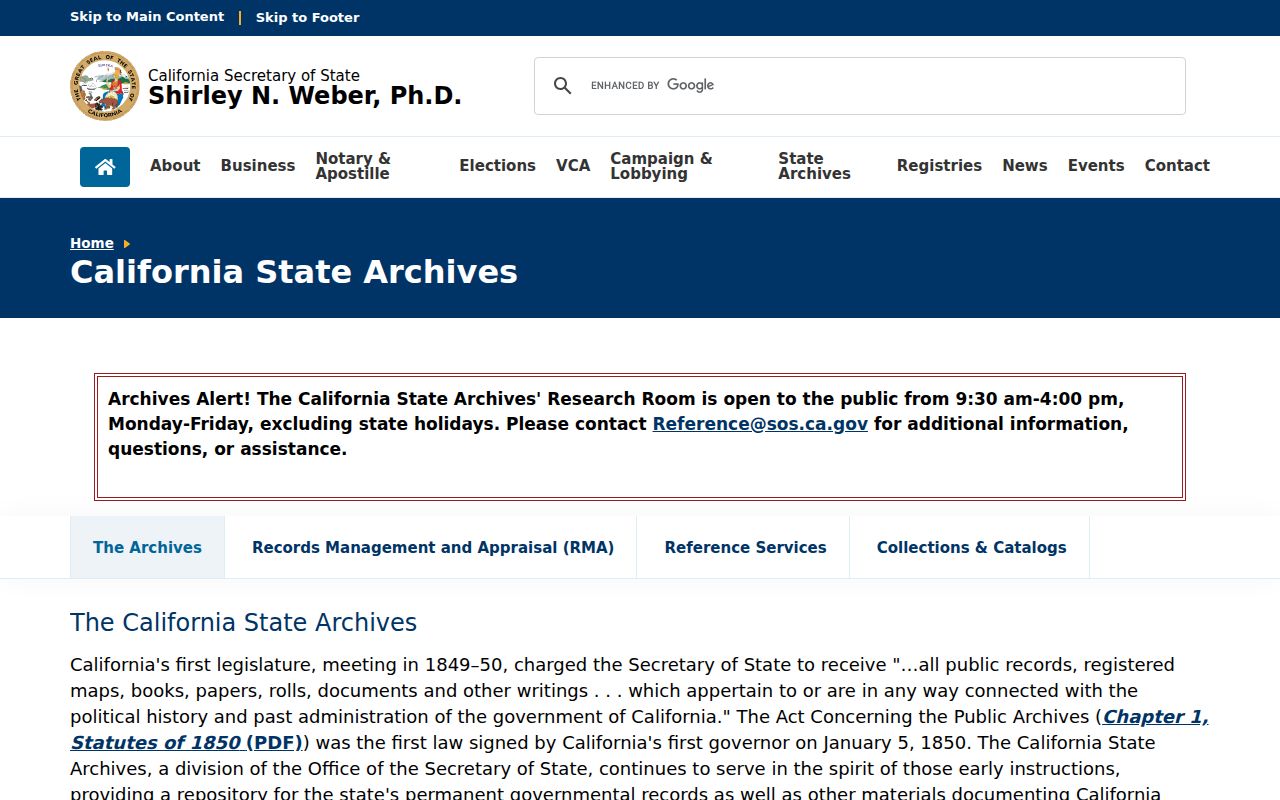 Belmont city directory California State Archives catalog