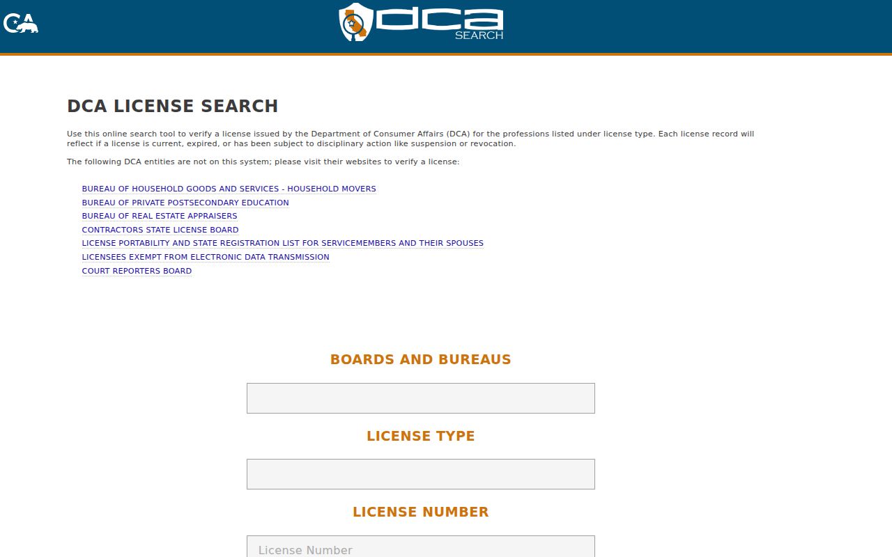 Belmont residents directory California professional license search