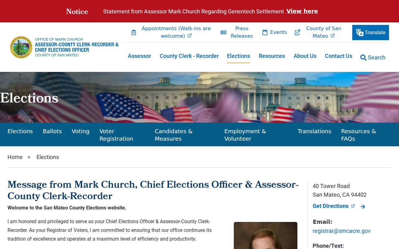 Belmont resident lookup San Mateo voter elections