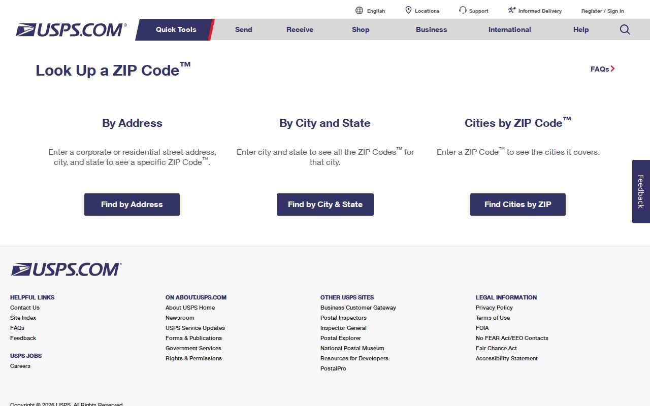 Belmont ZIP code directory USPS address lookup